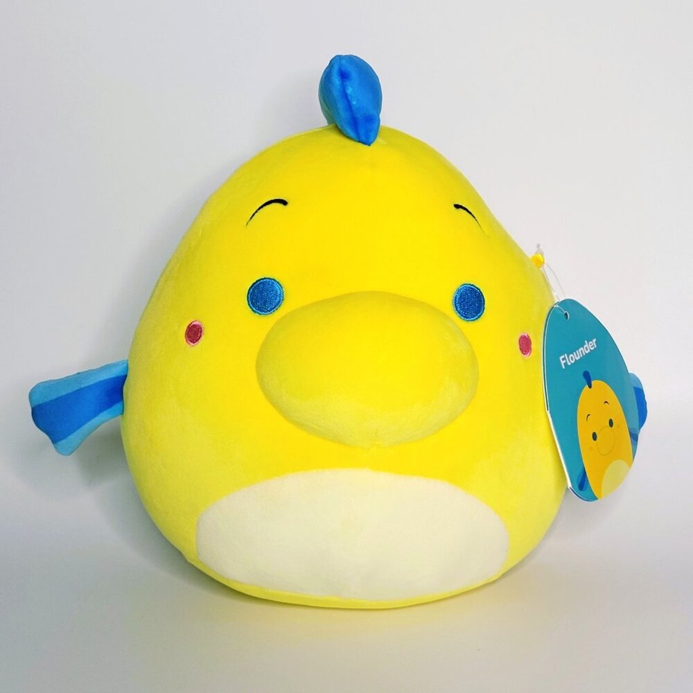 Squishmallows Disney Flounder 8” (9 w/fin) Plush Toy The Little Mermaid Movie
